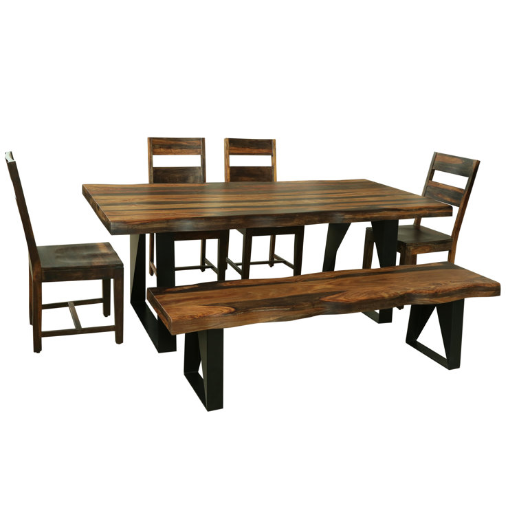 Sheesham dining table and 6 online chairs